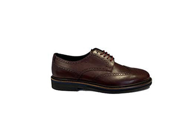 Inglese Bordeaux Leder Schuh, Rot - bordeaux - im Sale